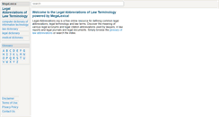 Desktop Screenshot of legal-abbreviations.org